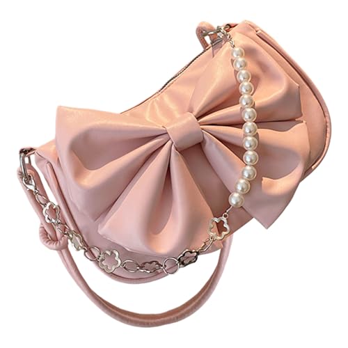 Pearls Bowknot Fashion Umhängetasche Für Moderne Handtasche Lässig Unterarmte Geldbörse Trendy Damen Accessoire Stylish Outfit Enhancer Enhancer von Xanorrg