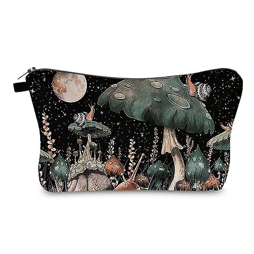 Xanorrg Pilzmuster Make Up Tasche Große Kapazität Reisekosmetikkosmetischer Tragbarer Toilettenorganisator Für Frauen Mädchen Make Up Taschen Organizer von Xanorrg