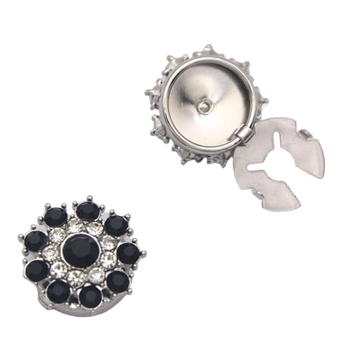 Premium Business Kleidung Accessoire Crystal Embedded Shirt Schmuck Für Abends Anlässe Easy Clasp Hemd Manschettenknöpfe von Xanorrg