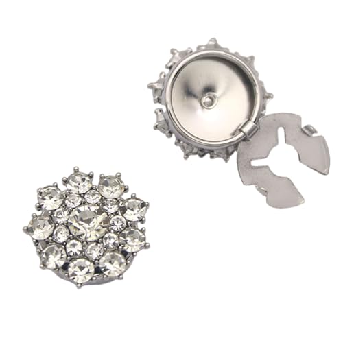 Premium Business Kleidung Accessoire Crystal Embedded Shirt Schmuck Für Abends Anlässe Easy Clasp Hemd Manschettenknöpfe von Xanorrg