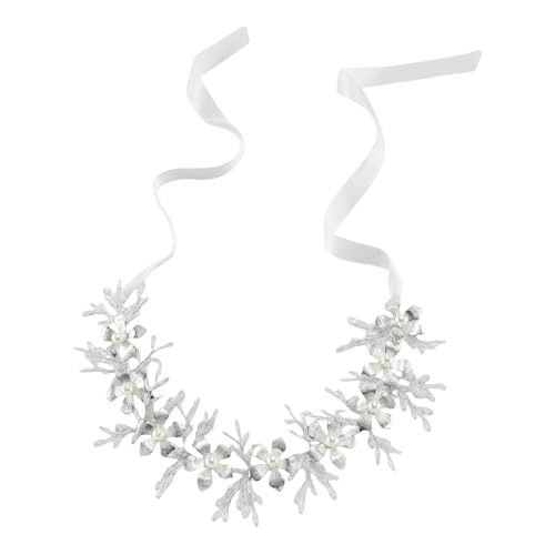 Simulierte Perlen Kopfstücke Kopfkette Haarschmuck Stirnband Geeignet Für Hochzeitsfeiern Und Feierlichkeiten Mädchen Hochzeit Kopfbedeckung von Xanorrg