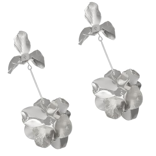 Stilvolle Blütenblätter Drop Ohrringe Für Frauen Trendy Übertriebene Blumenohrringe Modes Statement Schmuck Partys Drop Ohrringe Frauen von Xanorrg