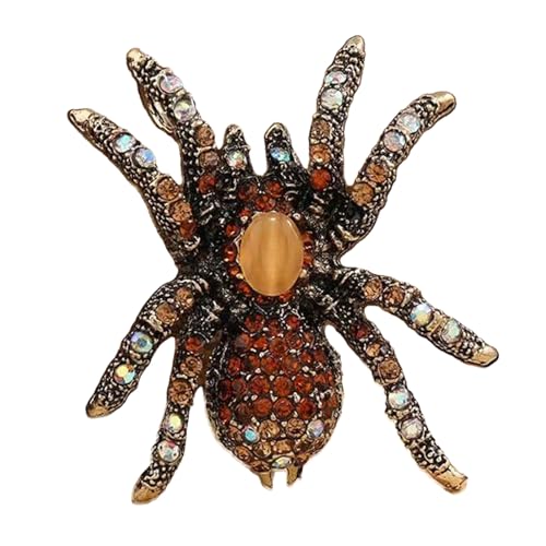 Strasssteine ​​verschönerte Spiders Brosche Broschfassende Strasssteine ​​Brosche Pin Für Stilvolle Kragenverbesserung Anspruchsvoller Schmuck von Xanorrg