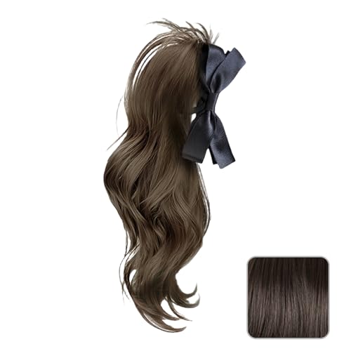 Synthetic Faser Pferdeschwanz Haarverlängerung Mit Bowknot Klauenclip Für Natürliche Lookings Frauen Und Mädchen Styling Werkzeug Ponytailerweiterung von Xanorrg