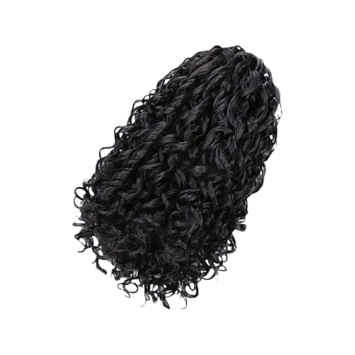 Synthetische Faser Curly Perücken 14 Zoll Pferdeschwanz Hitzebestelles Faser Haarstück Für Frauen Kostüme Event Friseur Pferdeschwanz von Xanorrg
