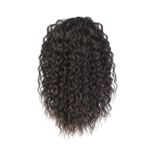Synthetische Faser Curly Perücken 14 Zoll Pferdeschwanz Hitzebestelles Faser Haarstück Für Frauen Kostüme Event Friseur Pferdeschwanz von Xanorrg
