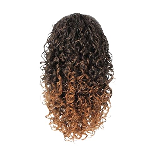 Synthetische Faser Curly Perücken 14 Zoll Pferdeschwanz Hitzebestelles Faser Haarstück Für Frauen Kostüme Event Friseur Pferdeschwanz von Xanorrg
