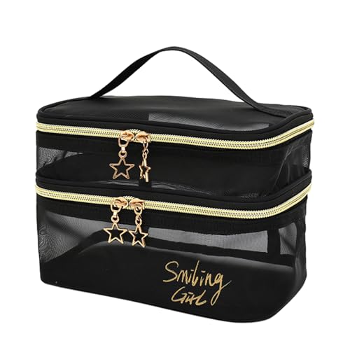 Xanorrg Tragbare Und Funktionale Make Up Mesh Beutel Tasche Waschbeutel Bleiben Auf Ihrem Reisen Organizer Storage Organisiert von Xanorrg