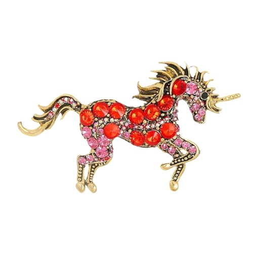 Unicorns Brosche Robuste Metallkünstler Verarbeitetes Accessoire Für Modische Garderobe Verbesserung Einhörner von Xanorrg