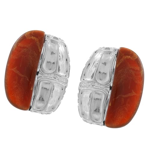 Unregelmäßige Braune Bernsteinharzohrringe Mode Accessoire Für Frauen Retro Stile Übertrieben Legierungsschmuck Neuankömmlinge Statement Ohrringe Für Frauen von Xanorrg