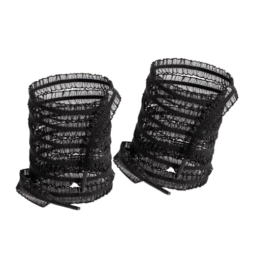 Xanorrg 1 Paar Modische Rüschenspitzenschuhschnüre Für Frauen Und Mädchen Lässige Schuhe Sneaker Elastizitätsschnürchen Breite Schuhlinge Elastizitätsschnürchen von Xanorrg