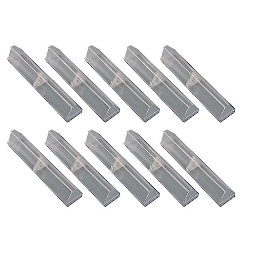 Xanorrg 10 PCs/Set Stift Container Speicher Clear Holder Fall Dreieckige Boxen Schulbürovorräte Für Schüler Lehrer von Xanorrg
