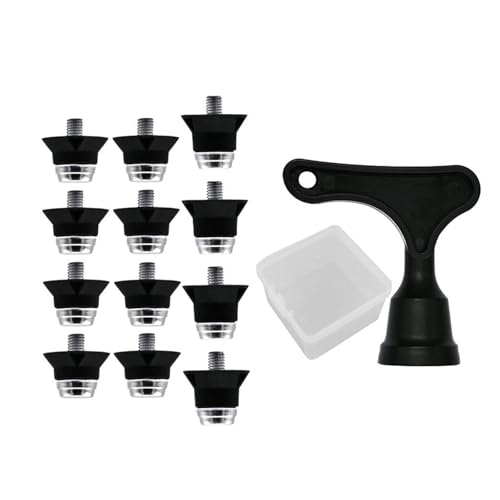 Xanorrg 12pcs Football Stiefelspikes Aluminiumlegierung Schuhschuh Stollen Ersatz Für Fußballstiefel Schuhschuhe Zubehör Aluminiumlegierung von Xanorrg
