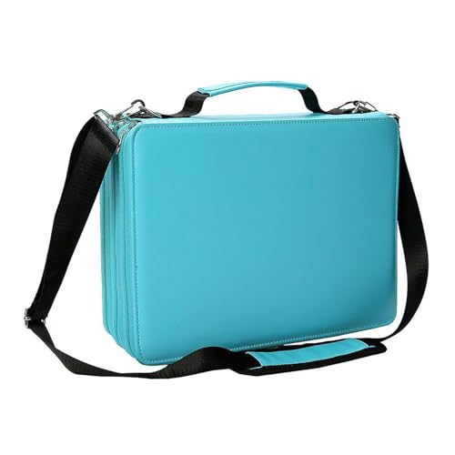 Xanorrg 168/224 Slots Große Ledermarker Hülle Mit Schultergurt Mehrschichtige Kunstmarkierungen Mit Bag Pen Organisatoren Große Kapazität Stiftkoffer von Xanorrg