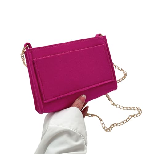 Xanorrg 2023 Casual Crossbody Bags Mode Square Bag Handy Trendy Schulter Für Teen Women Girl Feel Chain Crossbody Tasche von Xanorrg