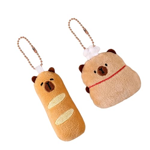 Xanorrg 2pcs Cartoon Animal Plüsch Keychain Rucksack Anhänger Leichtes Schlüsselhalter Fashion Keyring Ornament Für Kinder Und Teenie Einzigartiger Capybara Geschenkartikel Xanorrg 2pcs Cartoon Animal Plüsch Keychain Rucksack Anhänger Leichtes Schlüsselhalter Fashion Keyring Ornament Für Kinder Und Teenie Einzigartiger Capybara Geschenkartikel von Xanorrg