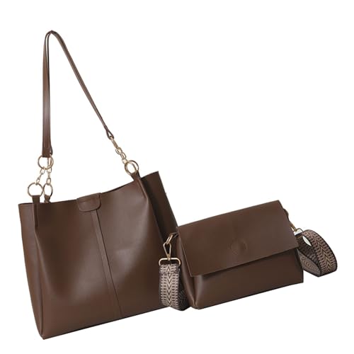 Xanorrg 2pcs Praktische Retro Themen Umhängetasche Für Geräumige Innenräume Praktische PU Unterarmtaschen Perfekt Für Outdoor Arbeiten Oder Einkaufen Bequemer Riemen von Xanorrg