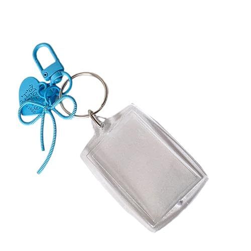 Xanorrg Acrylschlüsselkettenhalter Eleganter Herzmuster Foto Erhaltung Fall Kompakt Reise Wesentlich Für Häufige Benutzer Student Card Organizer von Xanorrg