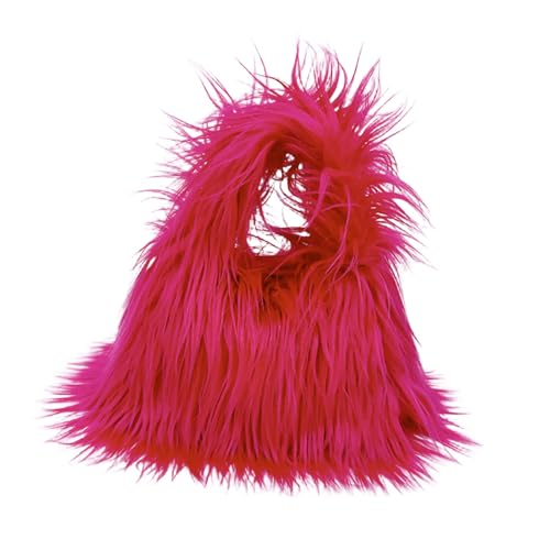 Xanorrg All Matching Umhängetasche Für Frau Mode Handtasche Retro Weiche Crossbody Plüsch Messenger Top Plüsch Handtasche Für Frauen Vintage Schulter Retro Crossbody Shopping von Xanorrg