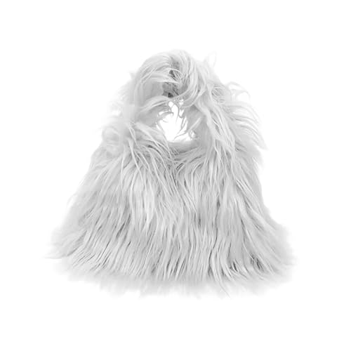 Xanorrg All Matching Umhängetasche Für Frau Mode Handtasche Retro Weiche Crossbody Plüsch Messenger Top Plüsch Handtasche Für Frauen Vintage Schulter Retro Crossbody Shopping von Xanorrg