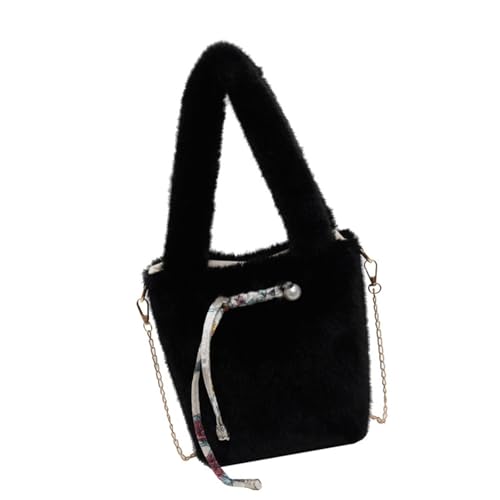 Xanorrg Bequeme Und Warme Fuzzy Eimer Tasche Für Den Täglichen Gebrauch Crossbody Geldbörsen Umhängetaschen Für Jede Wintergarderobe Fuzzy Crossbody Geldbörse von Xanorrg