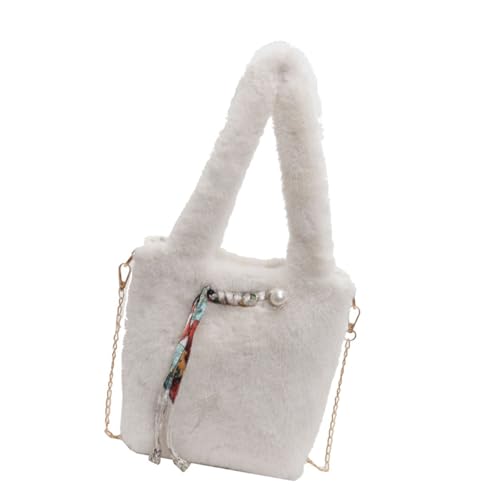 Xanorrg Bequeme Und Warme Fuzzy Eimer Tasche Für Den Täglichen Gebrauch Crossbody Geldbörsen Umhängetaschen Für Jede Wintergarderobe Fuzzy Crossbody Geldbörse von Xanorrg