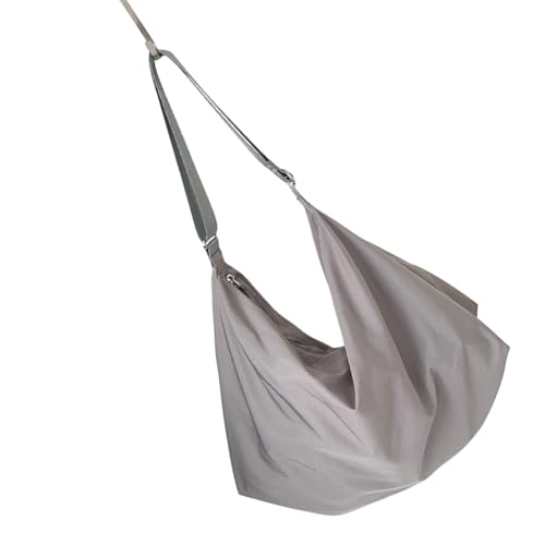 Xanorrg Bequemer Nylon Crossbody Geldbörse Weicher Stoff Umhängetasche Mit Reißverschlussgurt Für Die Tägliche Essentielle Handtasche Mit Großer Kapazität von Xanorrg