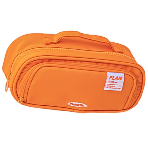 Xanorrg Bleistift Gehäuse Mit Großer Kapazität Erweiterbarer Beutel Ästhetische Taschen Praktischer Schreibwarenmarker Stift Erweiterbarer Ästhetischer Bleistift Einfacher Briefpapiermarker von Xanorrg