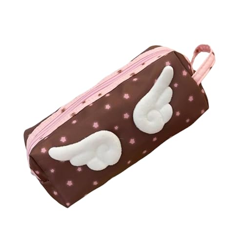 Xanorrg Bleistiftkoffer Mit Großer Kapazität Mit Geräumigen Fächern Plüsch Bleistiftbeutel Stift Organisatoren Bag Travel Make Up Süßigkeiten Farbe Kosmetik von Xanorrg