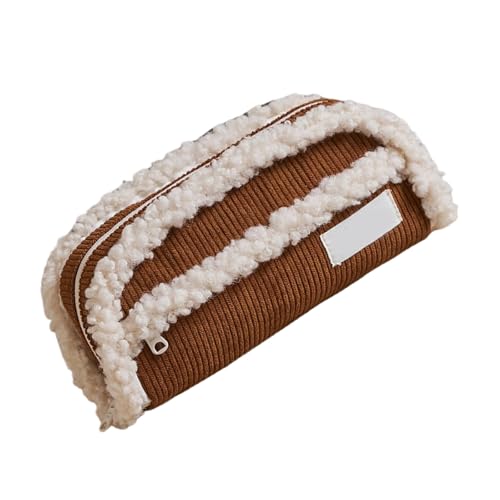 Xanorrg Bleistiftkoffer Mit Großer Kapazität Schreibbeutel Beutel Cord Make Up Schreibtisch Organisatoren Für Schüler Corduroy Schöne Schreibkapazität Großkapazitätsbekämpfung Für Die Schule von Xanorrg