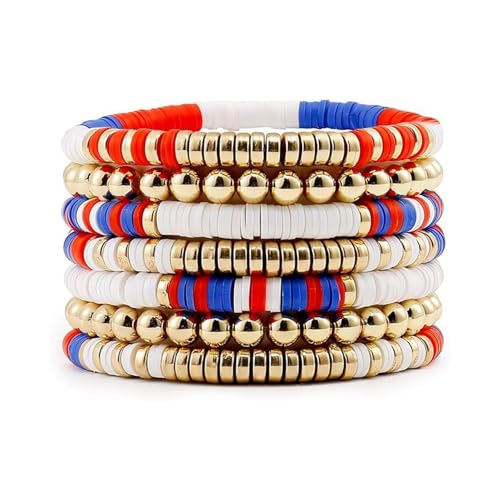 Xanorrg Buntes Armband Elastisches Seil Perlenarmband Mit Farbenfrohen Perlen Für Fashion Beach Und Reisebegeisterte Handgefertigter Schmuck von Xanorrg