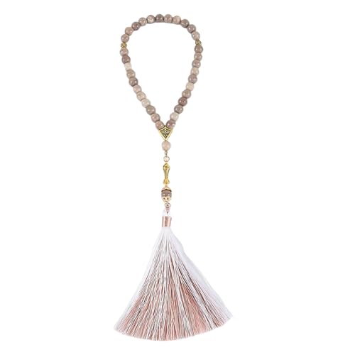 Xanorrg Buntes Quasten Muslime Gebet Perlen Armband Handgefertigtes Glas Tasbih Für Tägliche Verschleiß Und Religiöse Zeremonien Muslime Tasbih Armband von Xanorrg