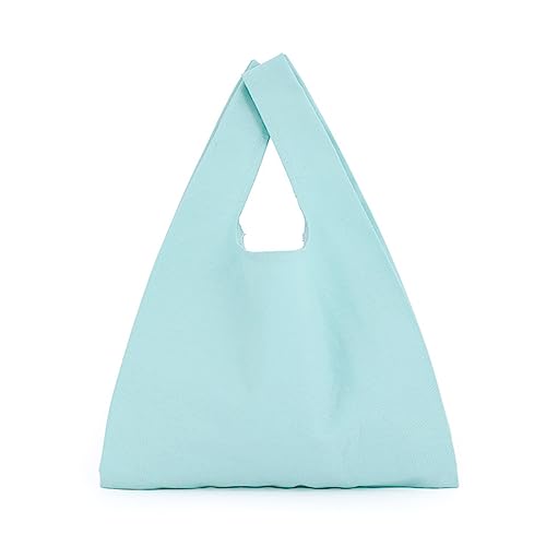 Xanorrg Canvasshopper Tasche Tasche Mädchen Frauen Handtasche Vielseitige Schulter Blau Beige Weiß Hellblau Einkaufstasche von Xanorrg