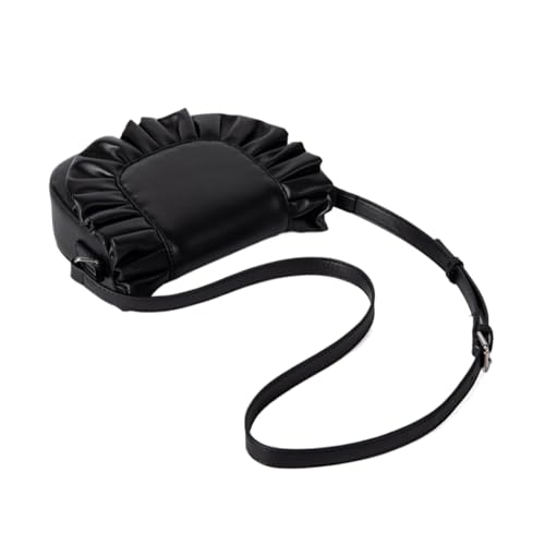 Xanorrg Casual Satchel Mit Einzigartigen Falten Designs PU Leder Schulterbeteiligung Für Verschiedene Anlässe Und Stile Flatchen Ruched Umhängetasche Geeignet von Xanorrg