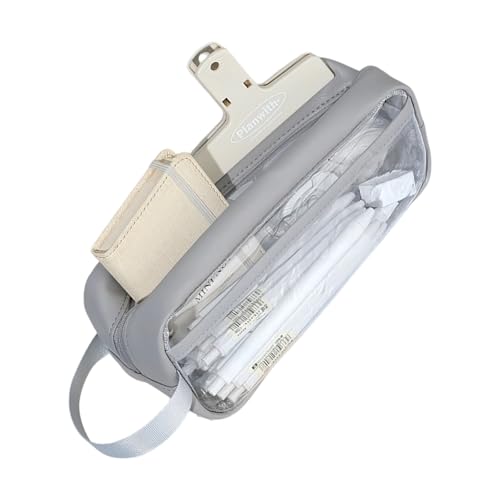 Xanorrg Clear PVC Bleistiftkoffer Wasserfestes Bleistiftbeutel Großer Kapazitätsbeutel Für Schulbüro Für Schulreisen Wesentliche Wasserfeste Schreibtischzubehör Fall von Xanorrg