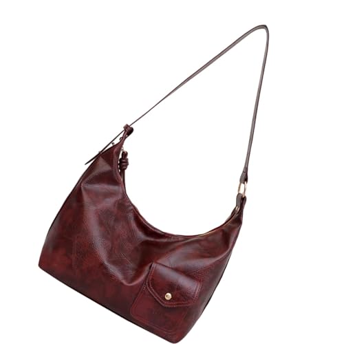 Xanorrg Crescents Umhängetasche Frauen Leder Crossbody Bag Hoboes Geldbörse Klauen Handtasche Mit Verstellbaren Riemen Unterarmtaschen Süße Hobos Toted Handtasche Clutches Tasche von Xanorrg