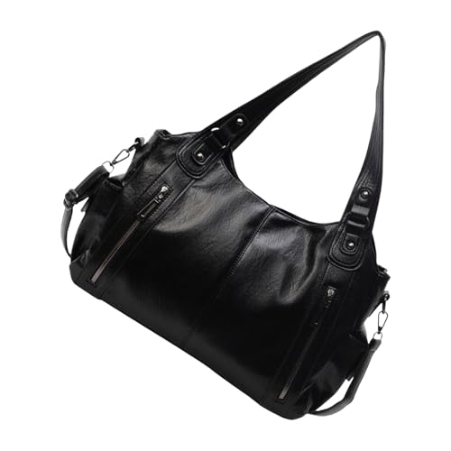 Xanorrg Damen Stilvolle Umhängetasche Pendeln Unterarm PU Leder Crossbody Achsel Mode Handtaschen Frauen Paradetasche Große Kapazität Schulter Crossbody von Xanorrg