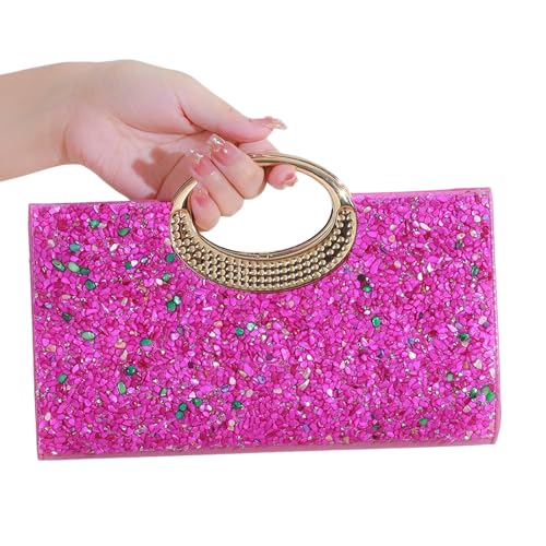 Xanorrg Damenhandtasche Strauchsteine ​​Abendtasche Elegante Kupplungen Geldbörse Crossbod von Xanorrg