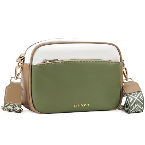 Xanorrg Delicate PU Leder Crossbody Geldbörse Mit Verstellbarem Gitarrenriemen Für Frauen Kleine Umhängetasche Lässig Satchel Organisierte Multi Taschen Tasche von Xanorrg