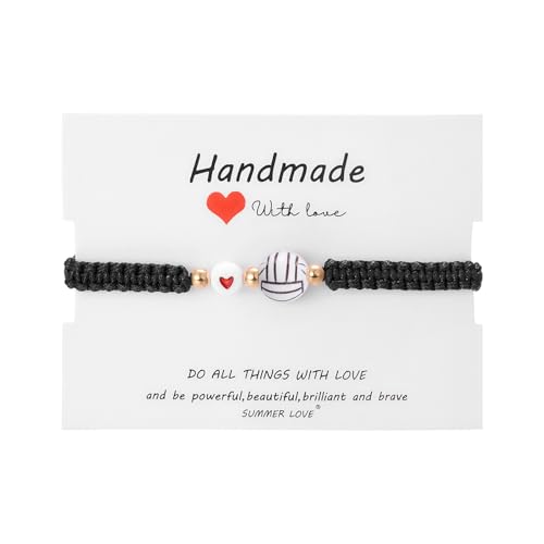 Xanorrg Einstellbare Schnur Handketten Ball Anhänger Armband Handgefertigtes Paar Handgelenk Kette Handgewebt von Xanorrg