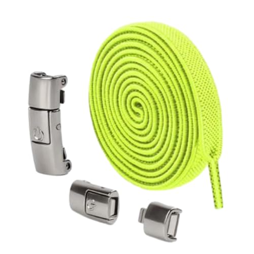 Xanorrg Elastischer Schnürsenkel Ersatz Für Kinder Erwachsene Sneaker Keine Krawatte Flache Stretchschuhschnürsenkel Mit Metallschnalle von Xanorrg