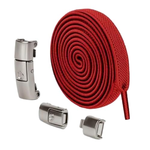 Xanorrg Elastischer Schnürsenkel Ersatz Für Kinder Erwachsene Sneaker Keine Krawatte Flache Stretchschuhschnürsenkel Mit Metallschnalle von Xanorrg