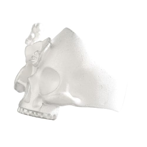 Xanorrg Elegante Blumenschädel Schädel Ringe Blumenverzerrte Schädel Unverwechselbares Accessoire Für Den Zeitgenössischen Look Blühender Blumeneffekt von Xanorrg