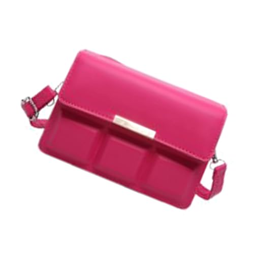 Xanorrg Elegante Frauenquadrathandtasche Zarte Crossbody Taschen Schulter Geldbeutel Telefonhalter In PU Für Den Täglichen Gebrauch Compact Messenger Bag von Xanorrg