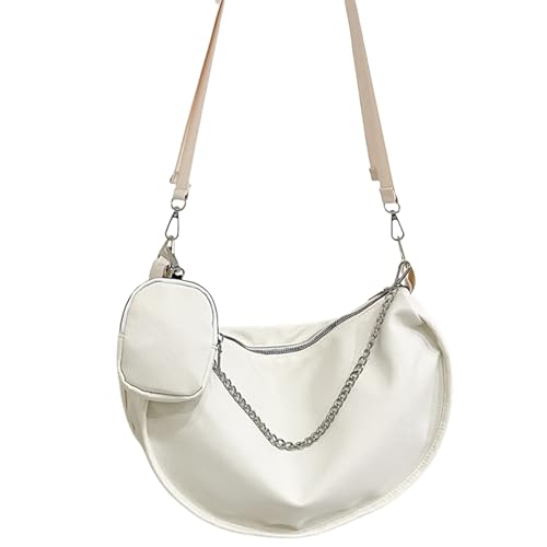 Xanorrg Elegante Nylon Umhängetasche Für Frauen Geräumiger Innenraum Mit Verstellbarem Riemen Für Studenten Und Reisende Mode Crossbody von Xanorrg