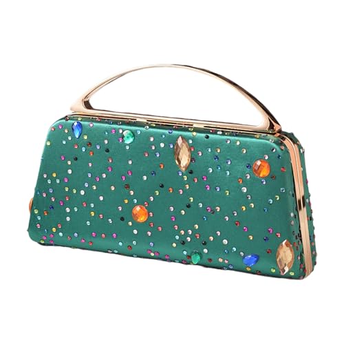 Xanorrg Elegante Strassstation Abendtasche Glitzernde Houlder Geldbörse Für Frauen Für Hochzeitsempfänge Und Cocktail Event Raffinierte Nachtausend Tasche von Xanorrg