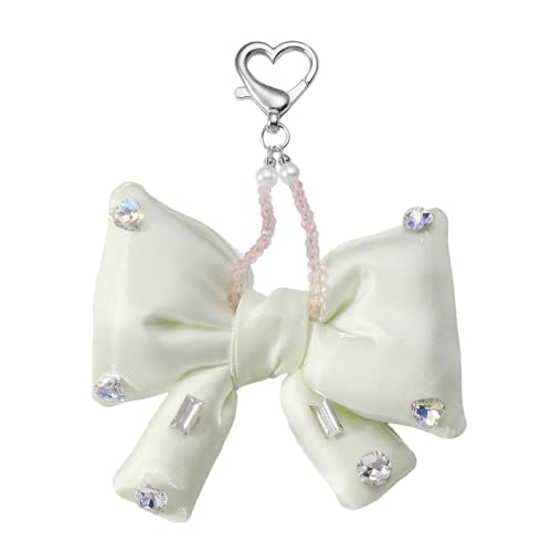 Xanorrg Elegantes Bögen Schlüsselringbeutelzubehör Mit Funkelnden Strasssteinen Praktische Tägliche Verwendung Handtasche Anhänger Dekoration Elegante Tasche Charme Keyring von Xanorrg