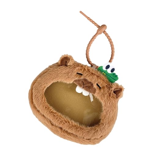 Xanorrg Entzückende Capybara Plüschmünze Geldbörse Soft Wallet Storage Organisierte Kartenhülle Für Kartenschlüssel Und Kleines Zubehör Capybara Makeup Organizer von Xanorrg
