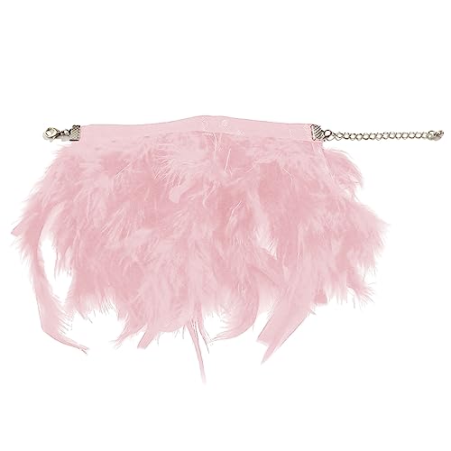 Xanorrg Federmanschetten Schnapparmband Slap Armbänder Armband Federn Randverkleidung Kochbrett Manschettenhülsen Urlaub Dekoration Manschetten Armband Frauen Frauen von Xanorrg