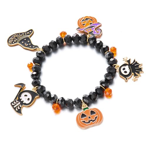 Xanorrg Fledermaus Thema Legierungs Kettenarmband Halloween Armband Feiertagshandschmuck Für Frauen Und Teenager Bat Batarm Armreifen von Xanorrg